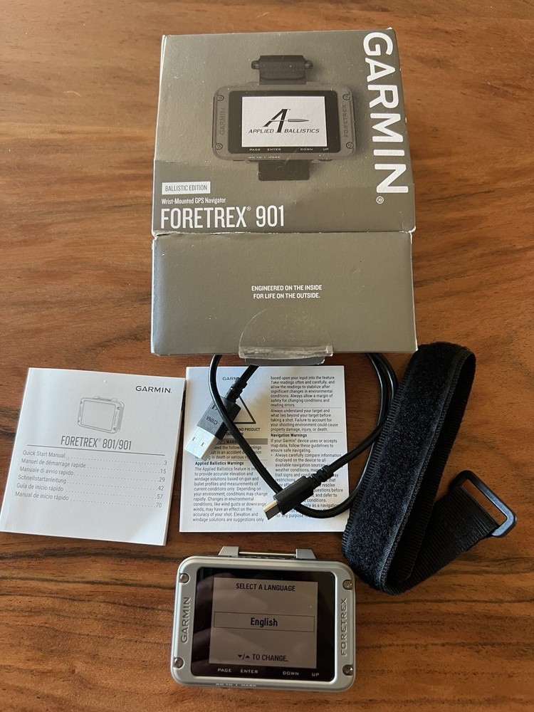 Garmin Foretrex 901 Wrist-Mounted GPS Navigator with Applied Ballistics Software