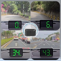 Velocimetro digital GPS para auto MPH HUD universal con pantalla LED grande