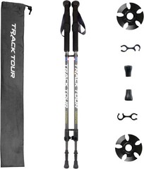 Carbon Fiber Ultra Lightweight Hiking Poles with Cork Grips 2 Pack
