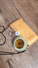 Vintage DDR Sport 4 Compass Freiberger Precision Compass w Original Manual Case