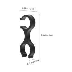 20 Pcs Mountaineering Pole Lock Buckle Carabiner Clip Climbing Cane