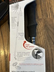 New Balance Expert 2 Telescoping Trekking Walking Poles Built-In LED Lights