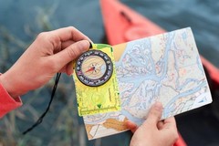 Handheld Hiking Compass with Ruler Scale & Magnifier – Ideal for Adventure