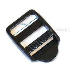 16mm Plastic Ladder Lock – For Webbing Strap Buckle Clip Bag Backpack Fastener