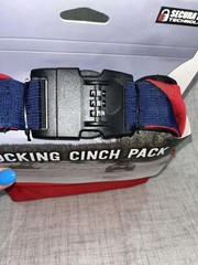 Lewis N Clark Locking Cinch Pack NWT Red Hiking Camping Vanlife Pool