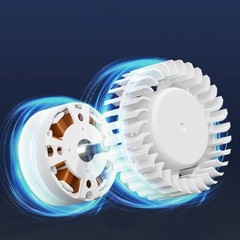 Rechargeable 4000mAh Waist Fan with 10500RPM Motor for Outdoor Activities