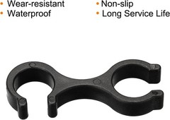 2Pcs Trekking Pole Clips – Durable Plastic Hiking Stick Connectors for Outdoo…