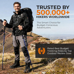 Trek-Z Collapsible Hiking & Trekking Poles – Balance Support for Seniors, Women,