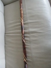 Canes Wood-Custom -37in rubber tip Clear coated