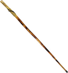 SE Survivor Series 55″ Hand Carved Wolf Hiking Stick, Weatherproof, Rope Wrapped