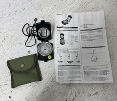 Eyeskey Navigation Compass Great Condition With Manual And Green Case