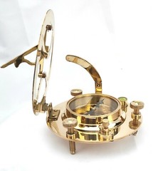 Nautical Vintage Style – 5″ Brass Sundial Compass, Compass gift,Anniversary Gift