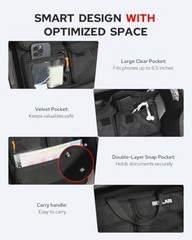 Tour Pack Lid Organizer Motorcycle Universal Storage Liner Bag Clear Pocket