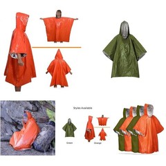 Compact Rain Gear Thermal Outerwear 210T Polyester Material Lightweight 80g