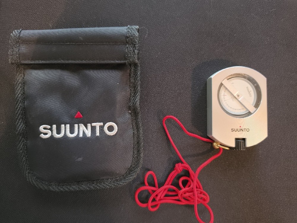 Suunto PM-5/360 PC Clinometer Height Meter w/ Case & Lanyard Finland