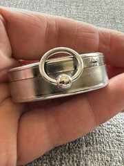 Vintage Liquid Filled Compass Japan Silver Color