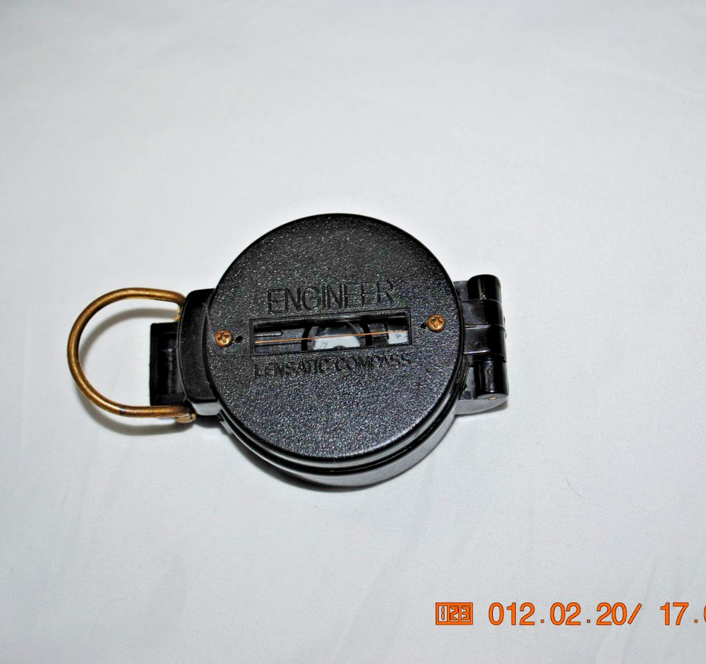 Vintage engineer lensatic compass in undamaged