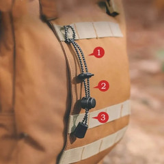 1/5Pcs Backpack Walking Stick Holder Trekking Hiking Pole Fixing Tie Cord Rope O