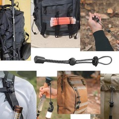 10 Pack Outdoor Hiking Stick & Gear Holders with Reflective Strips