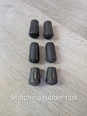 Hiking Trekking Pole Parts Lot – Standard Baskets, Rubber Tips, Clips