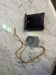Vintage SUUNTO Clinometer Compass Finland W/ Case Cosine Table Survey Compass