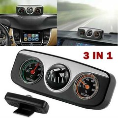 3 in 1 Car Dashboard Thermometer Navigation Compass Ball for Boat Marine Truck