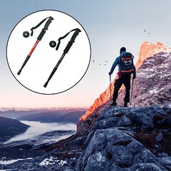 Anti-shock Walking Hiking Stick 3 Section Adjustable Retractable Trekking Pole