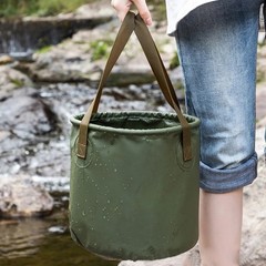 Collapsible Waterproof Bucket for Hiking Fishing Camping Water Container