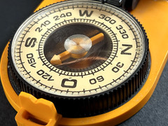 Vintage Soviet AZIMUT Compass USSR 1980s Military Navigation Tool Quality Mark