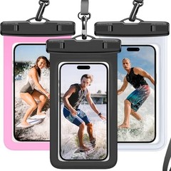 Waterproof Phone Pouch IP68 Floating Waterproof Phone Black & Clear & Pink