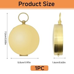 Waterproof Brass Survival Compass for Hiking & Camping – Pocket Navigation