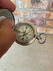 Japan glow in dark 1950’s hiking, hunting ,camping, biking, pocket compass works