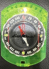 Eddie Bauer Brunton Classic compass with string lanyard hunting hiking biking