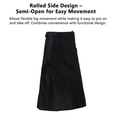 Outdoor Rainproof Rain Skirt Portable Foldable Hiking Skirt Silicone Coat NNMK