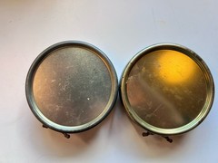 Vintage TWO NIKWAX NON-TACK WAX FOR WAX-COTTON 190ml TINS MADE IN ENGLAND