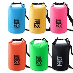 Dry Sack/Floating Waterproof Bag 2L/5L/10L//30L for Boating, 20L Black