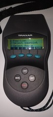 A VINTAGE MOTOROLA TRAXAR HANDHELD GPS UNIT MODEL TRX61000A3 WITH CASE, GREAT!