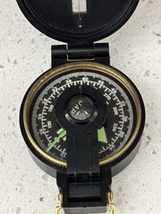 Vintage Rothco Engineer Lensatic Compass with Original Box Japan