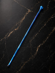 Handcrafted Convertible Titanium Walking Cane with Ice Ferrule