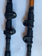Cascade Mountain Tech Hiking Trekking Poles + Leki Tek-Tech Accessories Lot