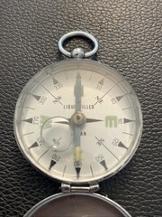 Vintage 1960’s Glass and Metal Japanese Magnetic Hand Compass