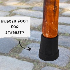 Wood Carved Walking Stick – Lightweight and Strong Wooden Treckking Pole & Ca…