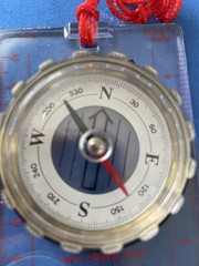 NEW VINTAGE Ruler COMPASS SUN WATCH /magnifying Glass NICE LOOK