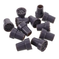 12 Pcs Replacement Crutch Pads Rubber Tips for Crutches Cane Bottom