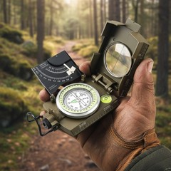 Waterproof Military Compass with Inclinometer for Outdoor Adventures