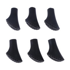6Pcs Trekking Poles Tips Cane Caps Cover Protectors Climbing Hiking End Tip