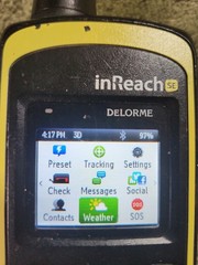 DeLorme inReach SE Satellite Communicator Model INRCH20 Handheld GPS Transmitter