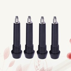 4Pcs Durable Tungsten Steel Trekking Pole Tips for Hiking and Climbing Black