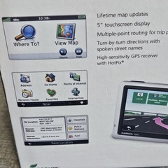 Garmin Nuvi 1450 LMT Touch Screen GPS Lifetime Maps Car Charger Tested READ