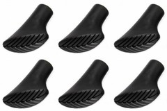 6 pieces Nordic walking poles replacement pads rubber buffer replacement asphalt pads TOP